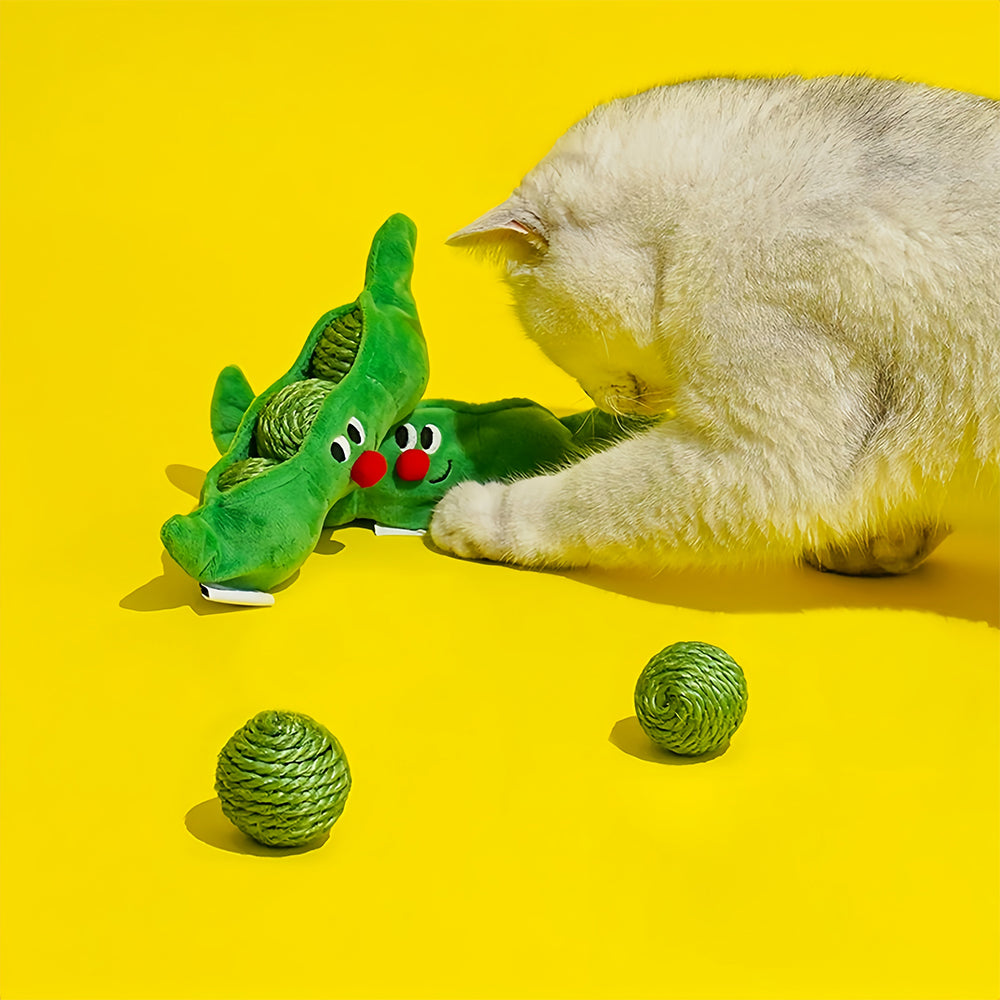 Pea Pod Sisal Ball Pet Toys