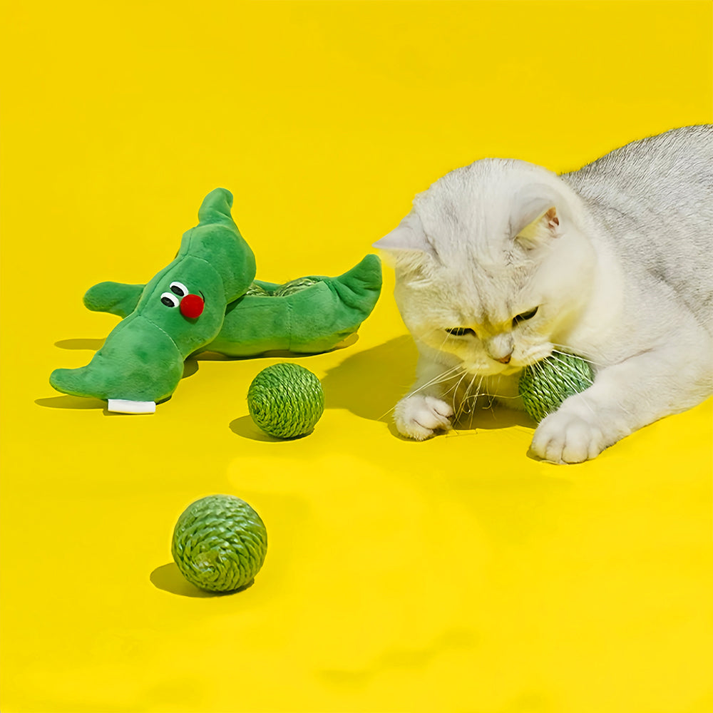 Pea Pod Sisal Ball Pet Toys