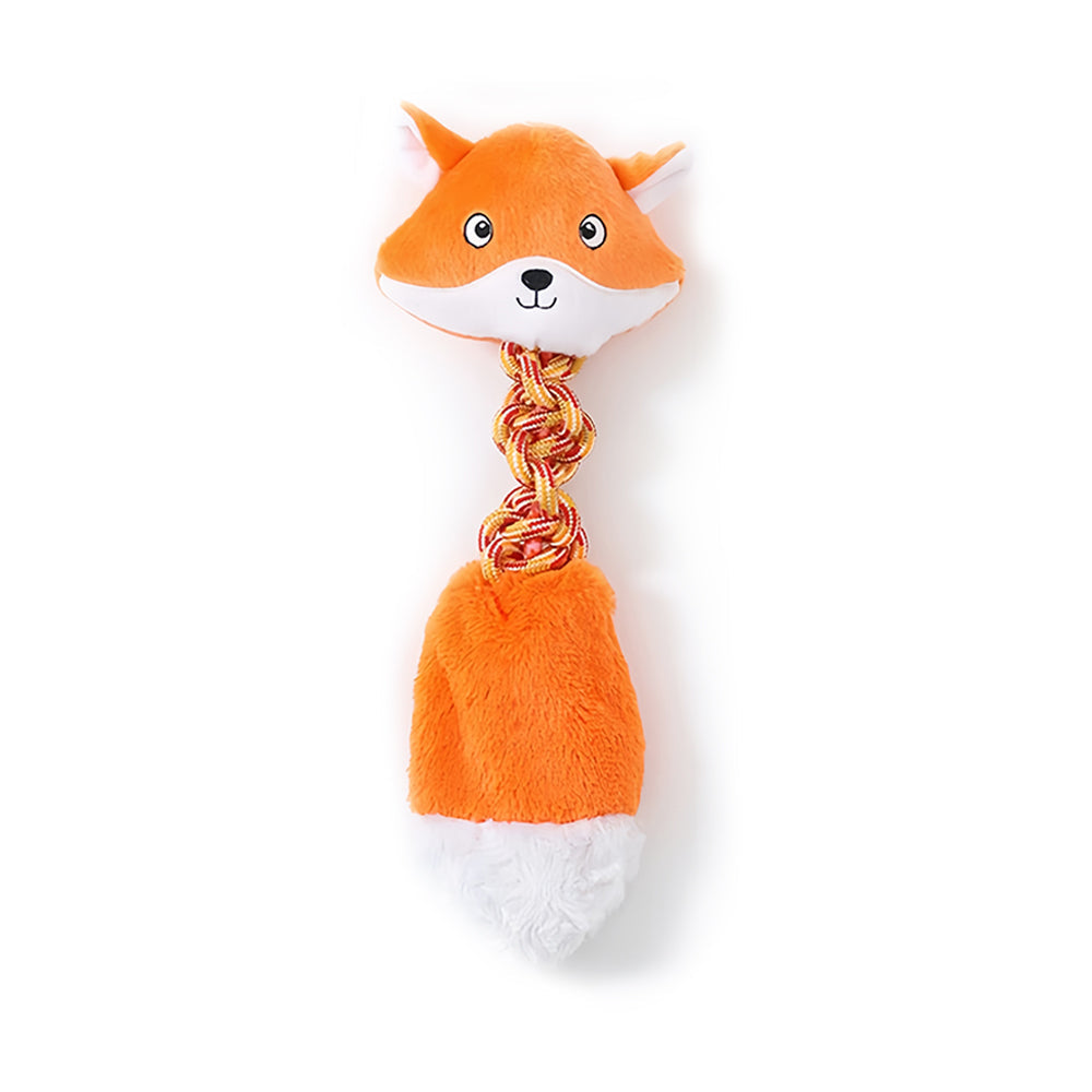 Durable Squeaky Animal Rope Pet Toys