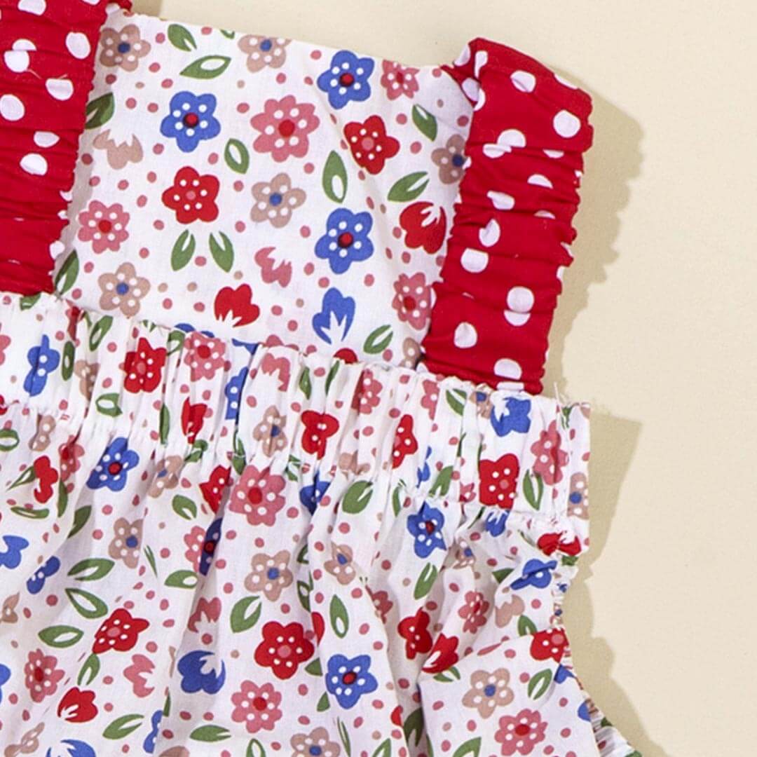 Daisy Cat Dress & Bow Set