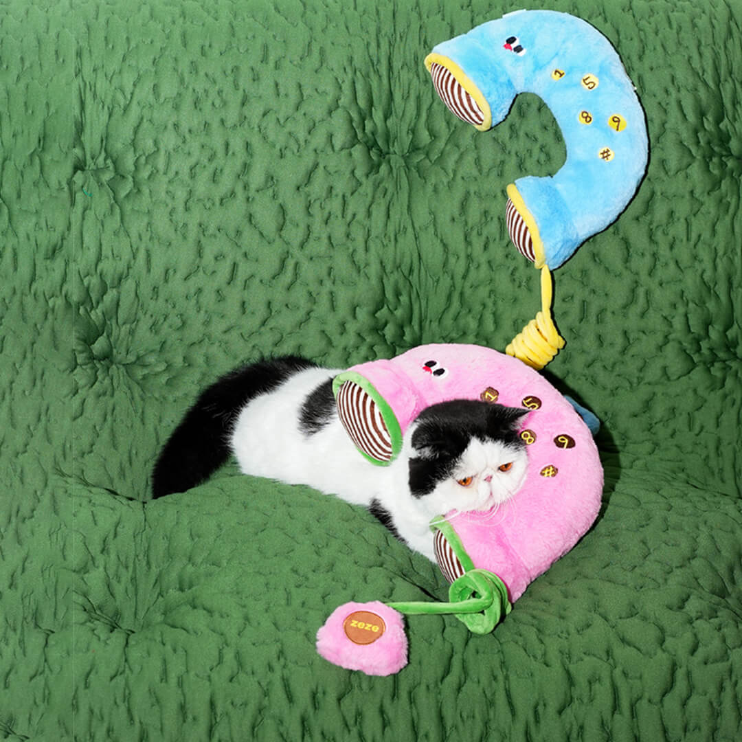 Kitty Hotline Plush Pillow Cat Toy
