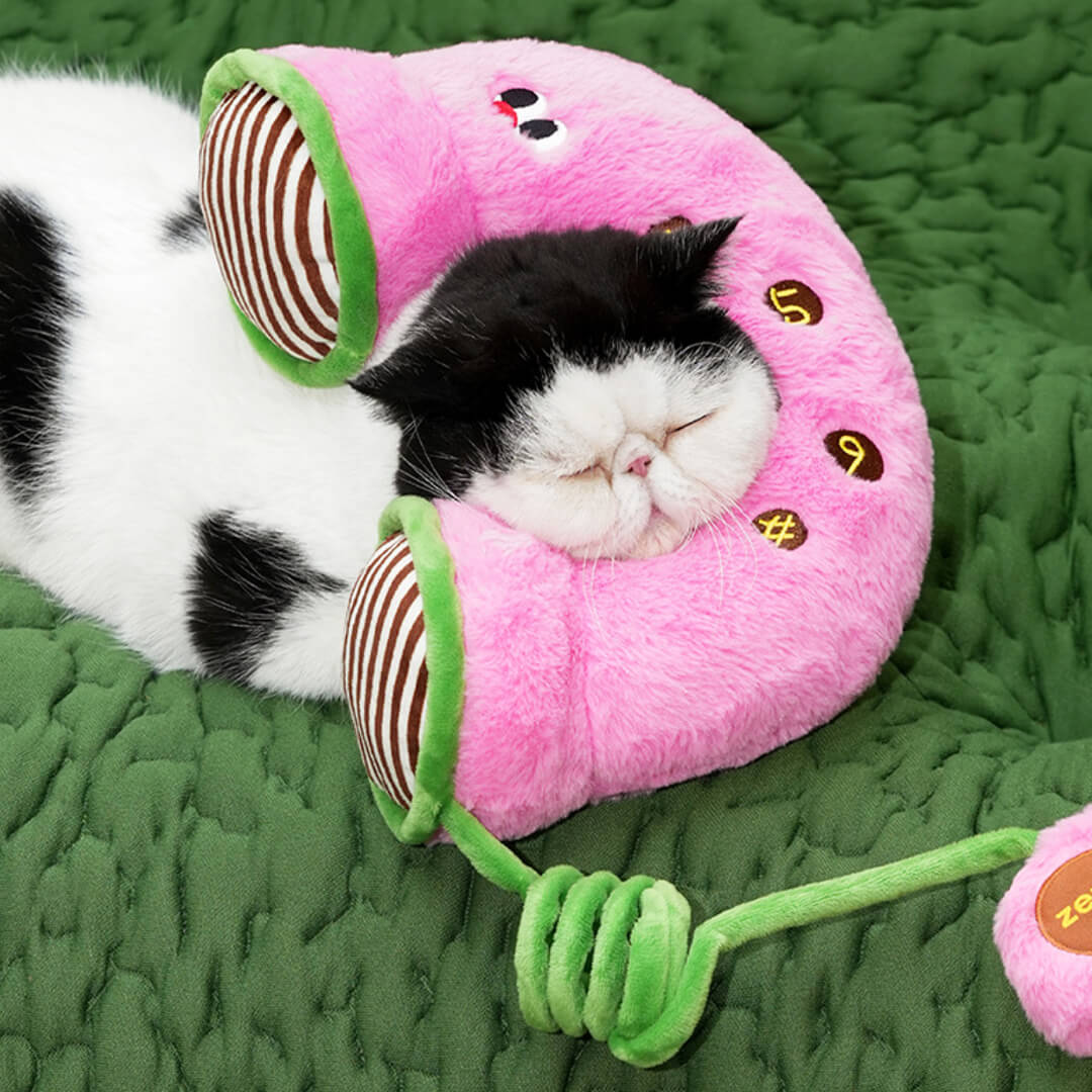 Kitty Hotline Plush Pillow Cat Toy