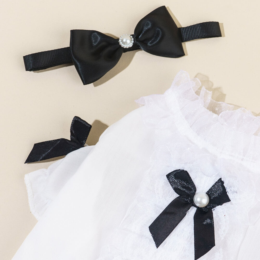 Missy Cat Shirt & Bow Set