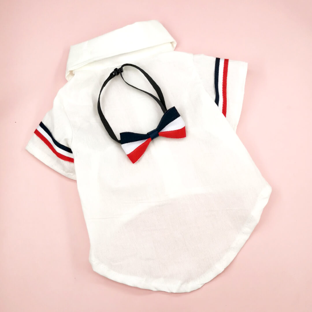 MoMo Cat Shirt & Bow Set