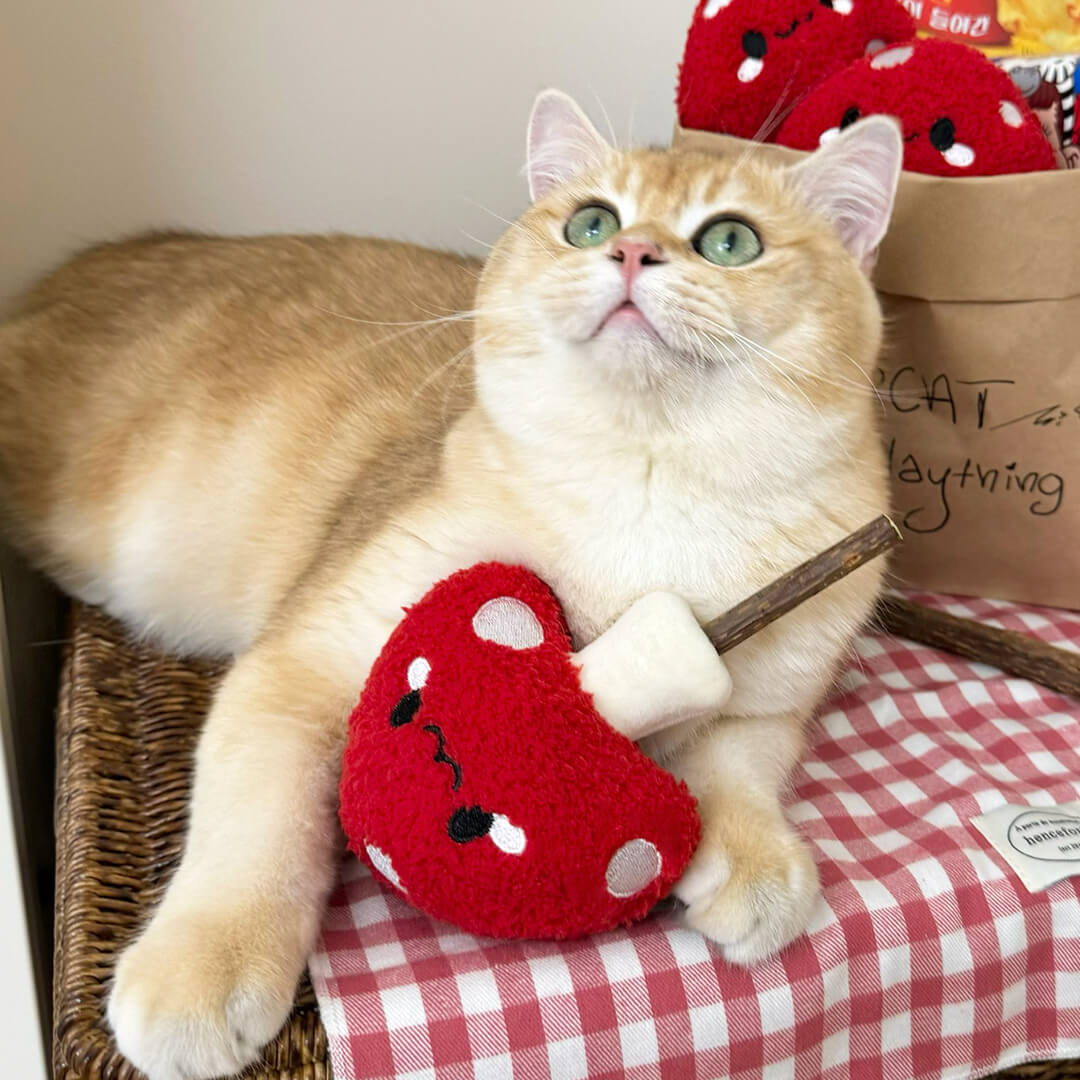 Mushroom Silvervine Cat Chew Toy