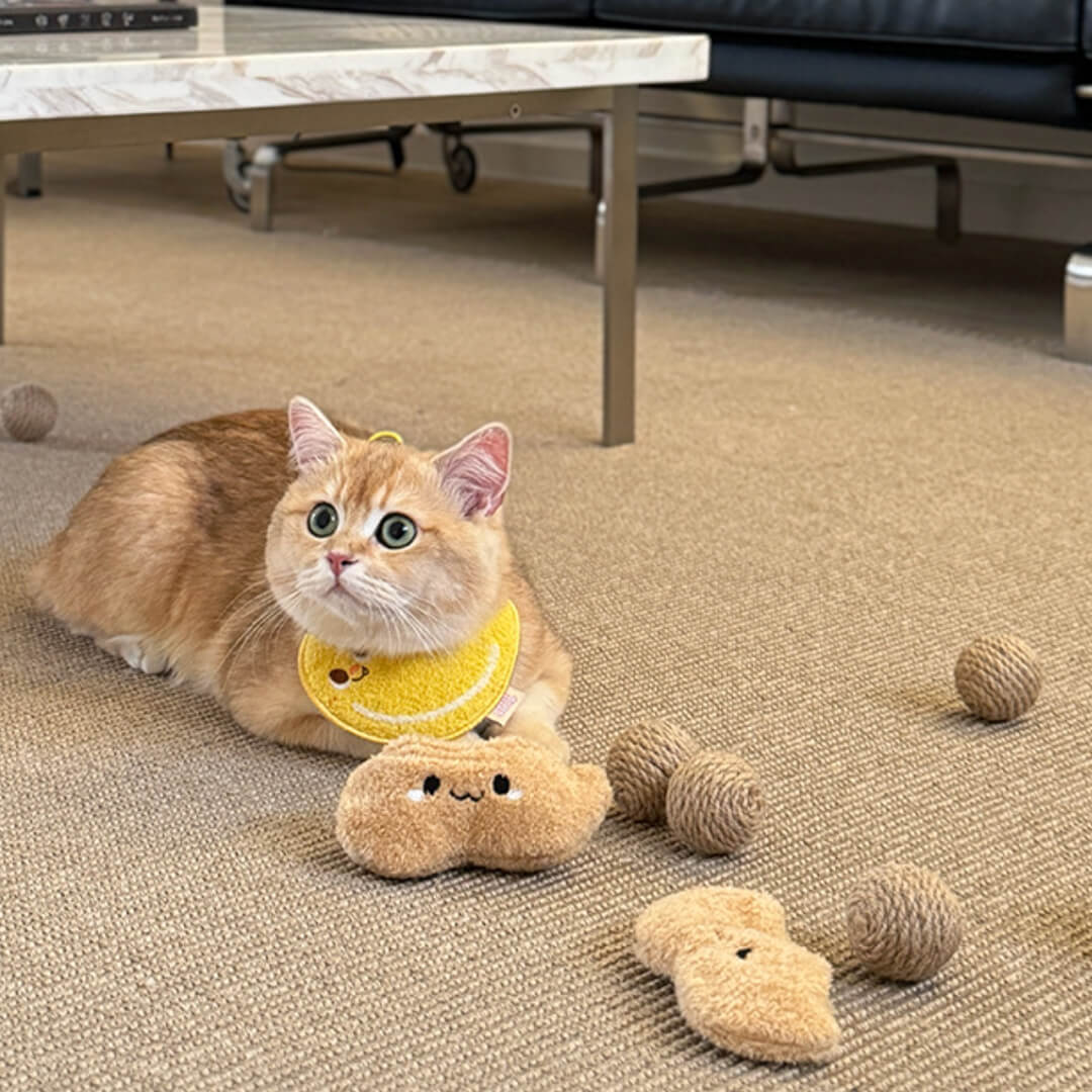 Peanut Sisal Scratching Balls Cat Toy