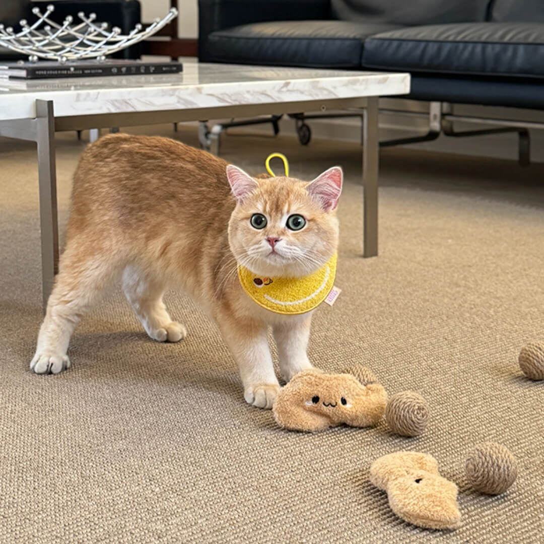 Peanut Sisal Scratching Balls Cat Toy