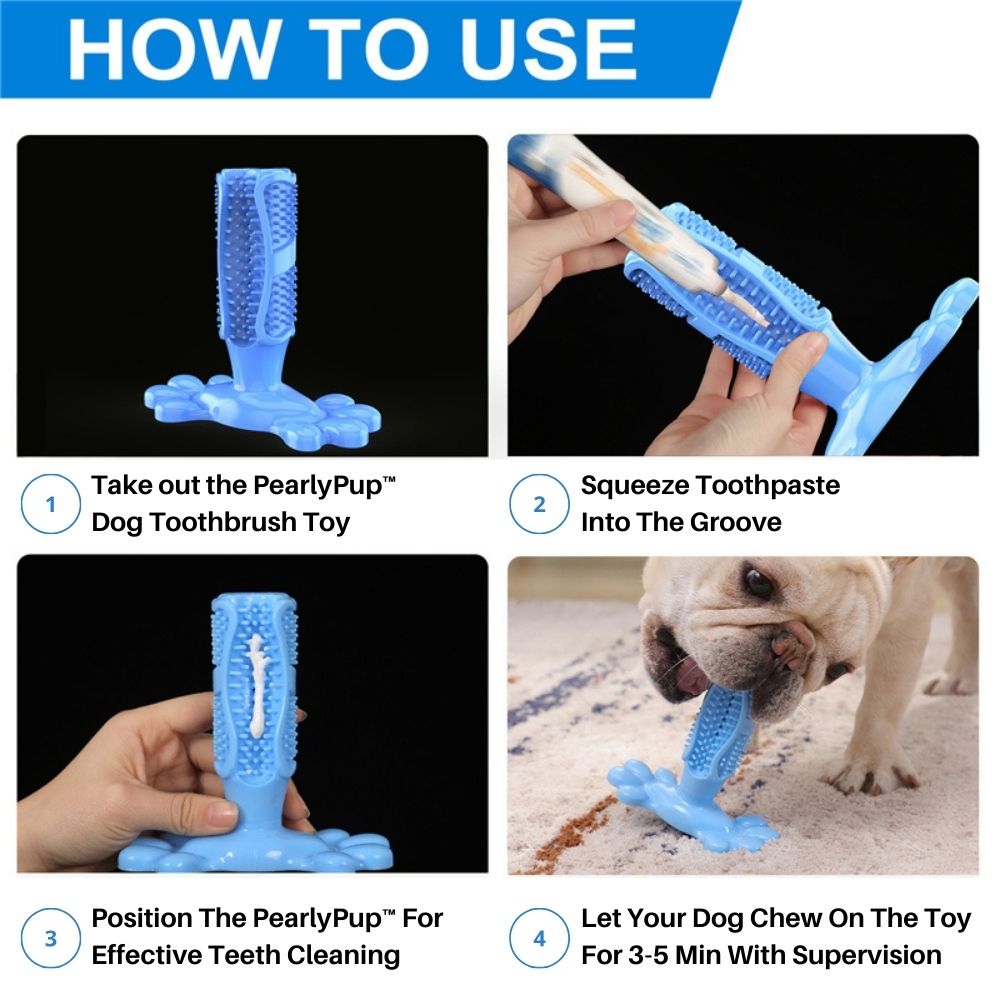 PearlyPup™ Dog Toothbrush Toy