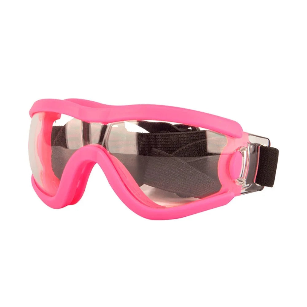 Safety glasses with adjustable strap UV resistant
