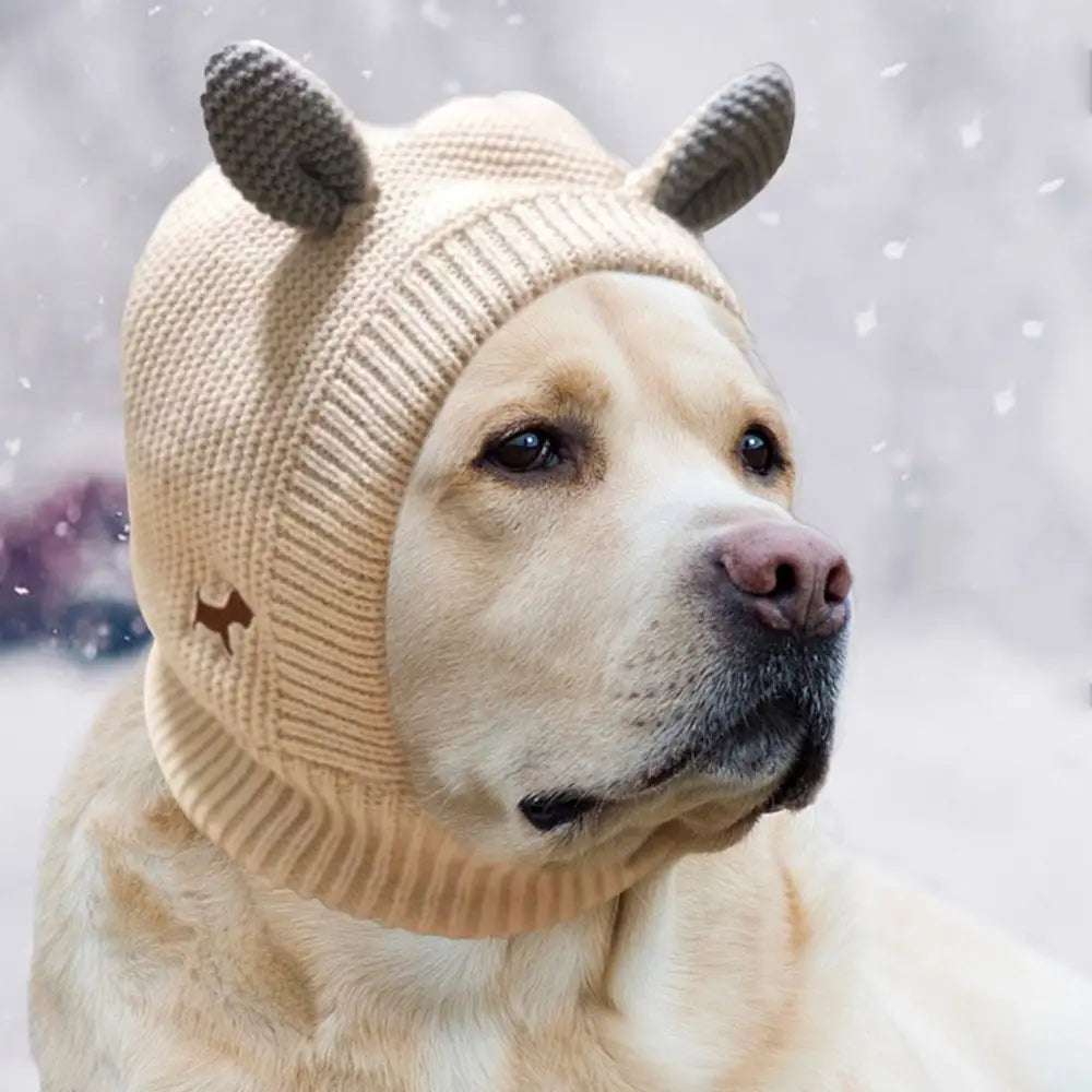 Silent Earmuffs, Noise Protection, Ear Covers, Knitted Hat
