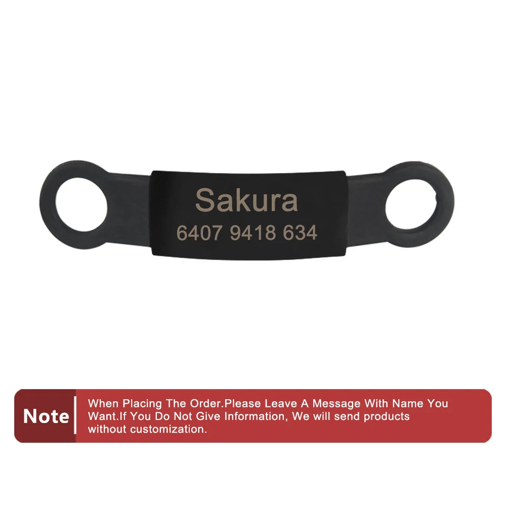 Silicone engraved identification accessories