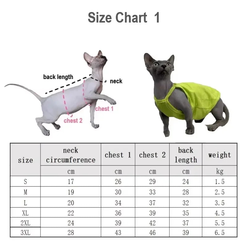 Fashion Striped Polo Shirt with Hat Suit for Sphynx Cat Spring Soft Sweatshirt for Devon Hairless Cat Autumn Costumes