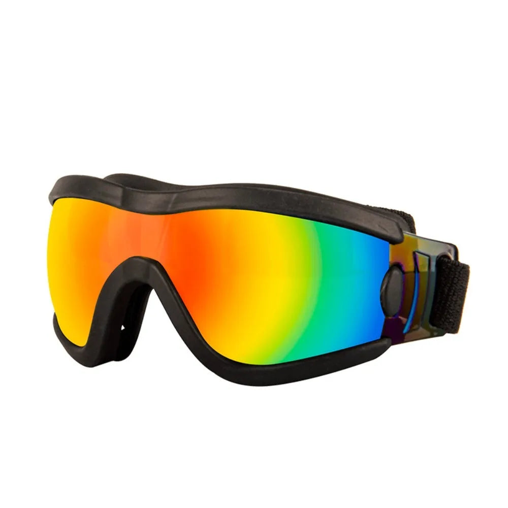 Safety glasses with adjustable strap UV resistant