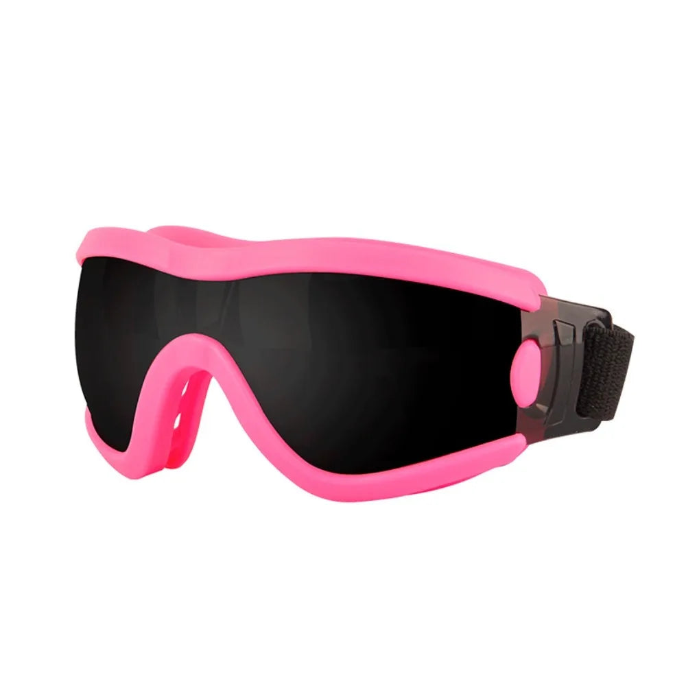 Safety glasses with adjustable strap UV resistant