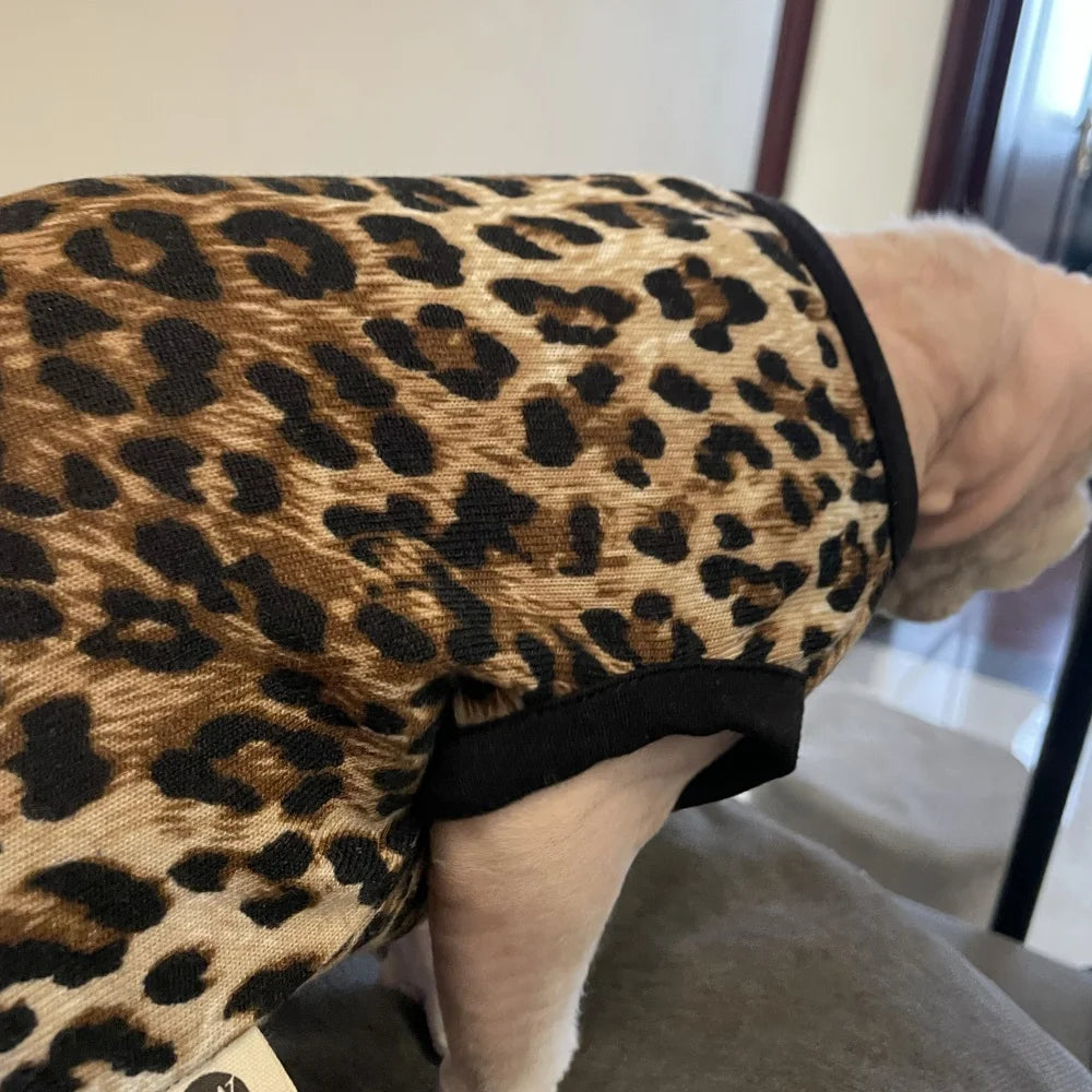 Leopard T-shirt for Cats - Light Spring/Summer Vest