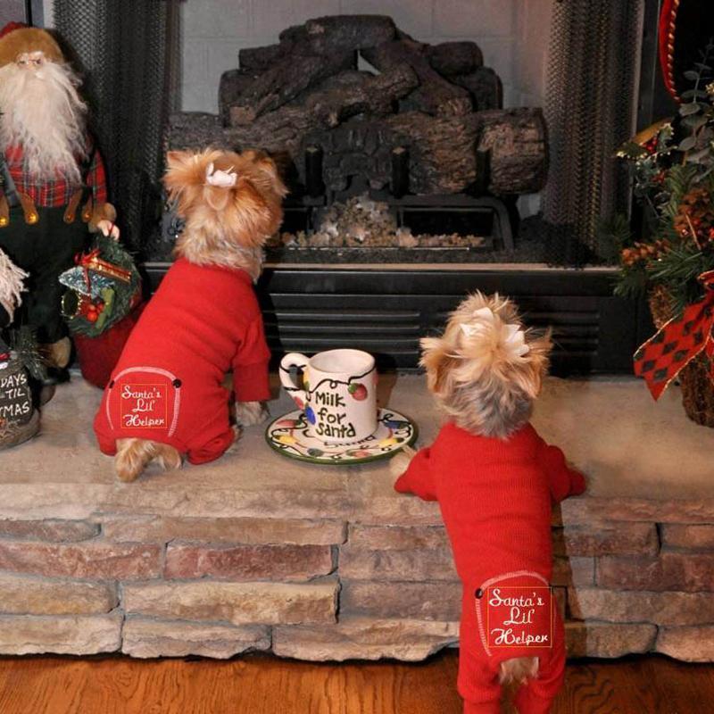 Santa's Lil' Helper Dog Pajamas