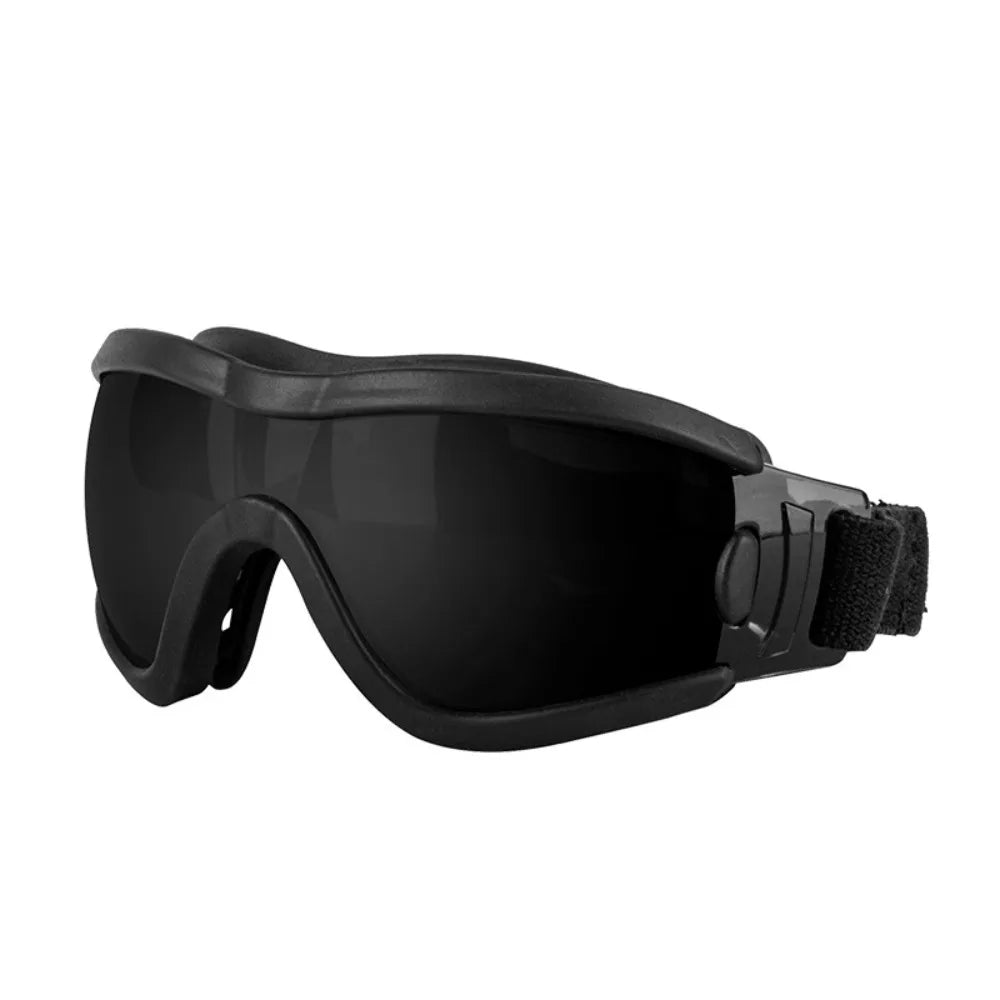 Safety glasses with adjustable strap UV resistant