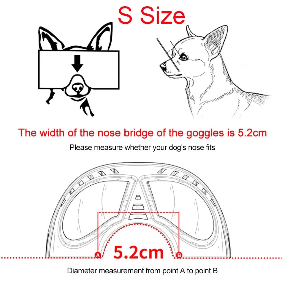 Cool Pet Dog Goggles Dog Outdoor UV Protection Sunglasses Dog Accessories Eye Protection Waterproof Windproof Adjustable Straps