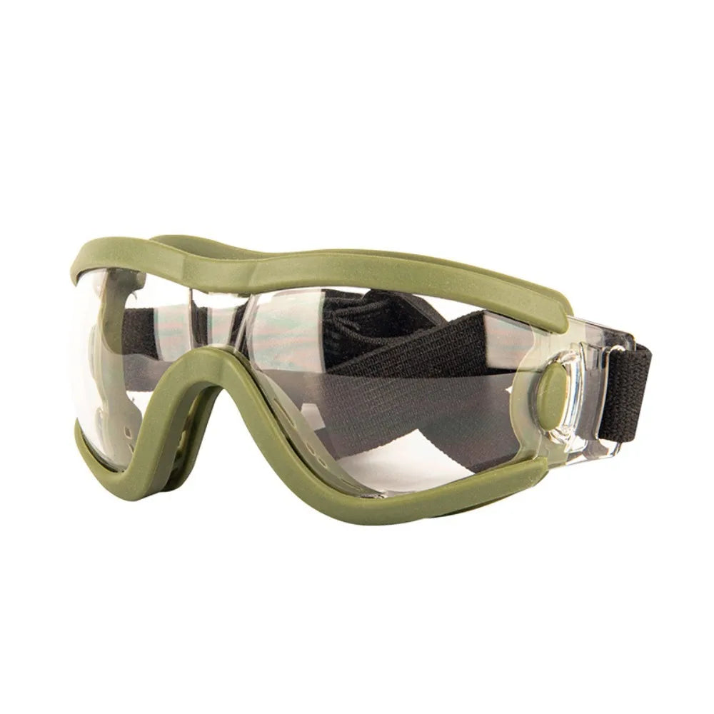 Safety glasses with adjustable strap UV resistant