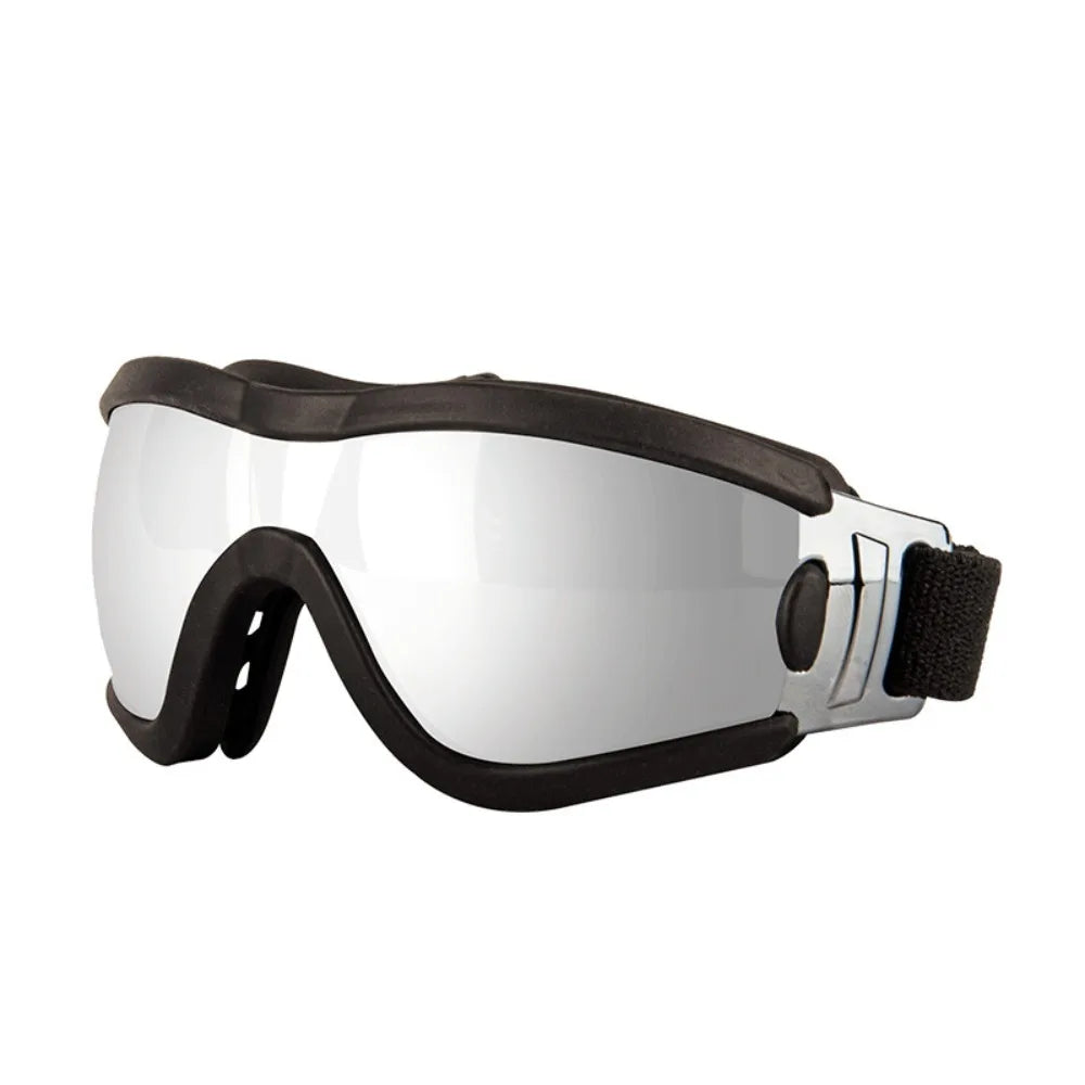 Safety glasses with adjustable strap UV resistant