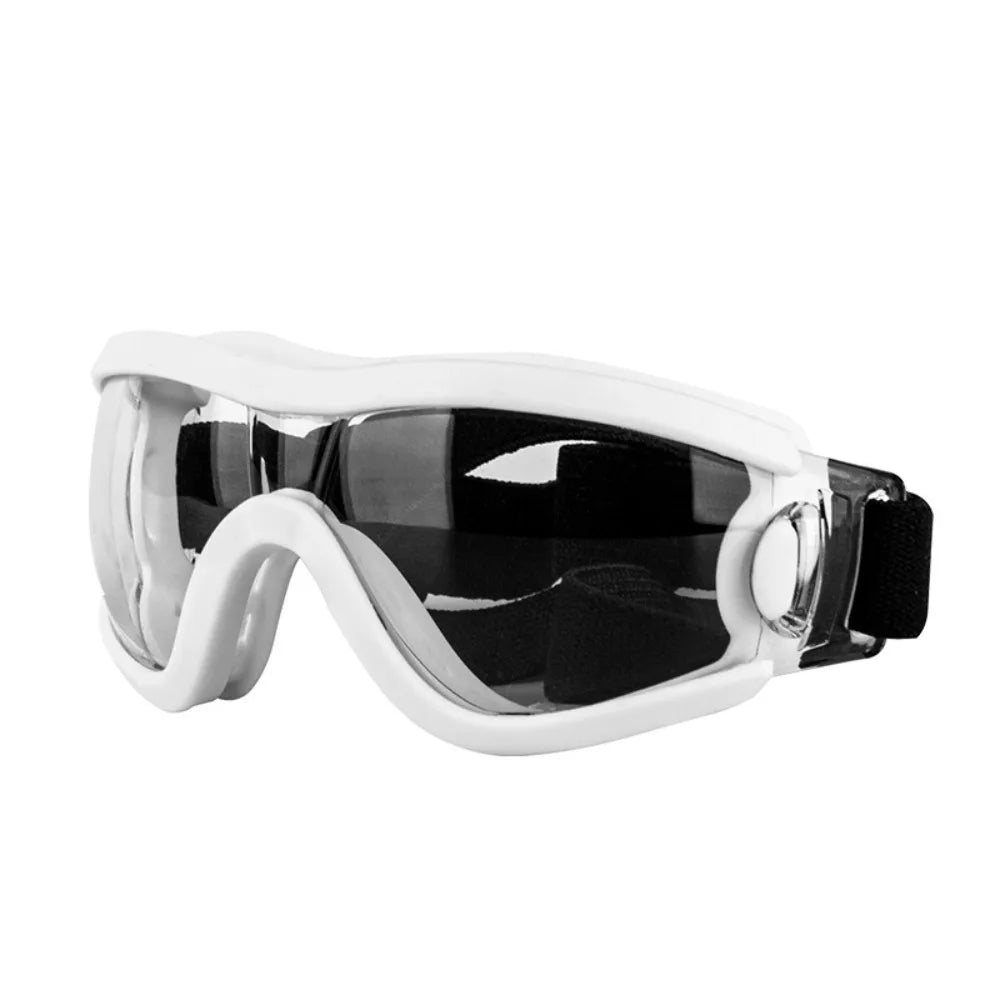 Safety glasses with adjustable strap UV resistant