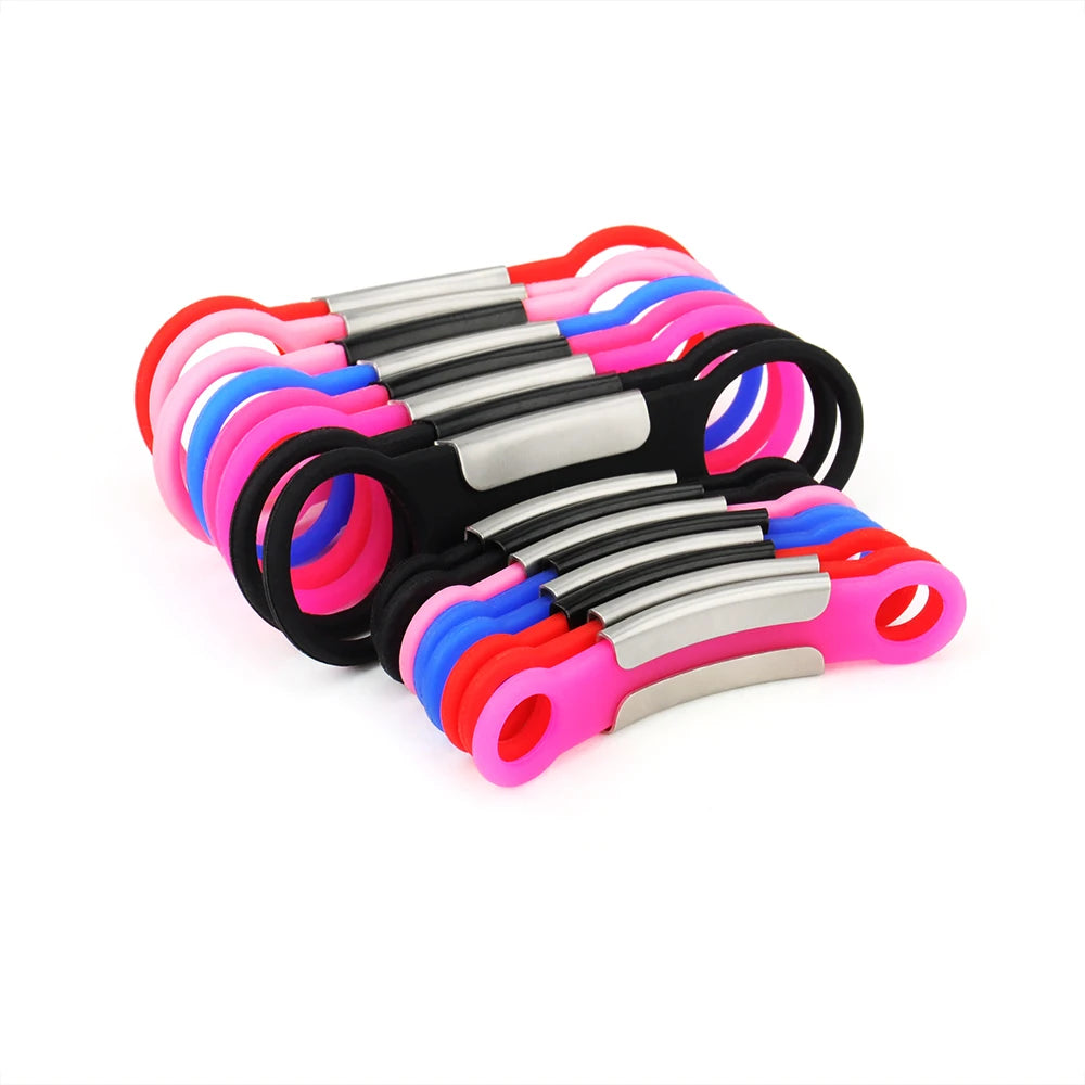 Silicone engraved identification accessories
