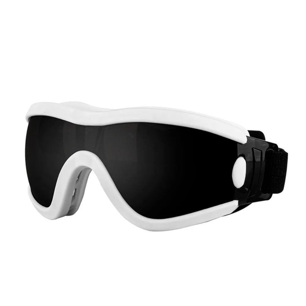 Safety glasses with adjustable strap UV resistant