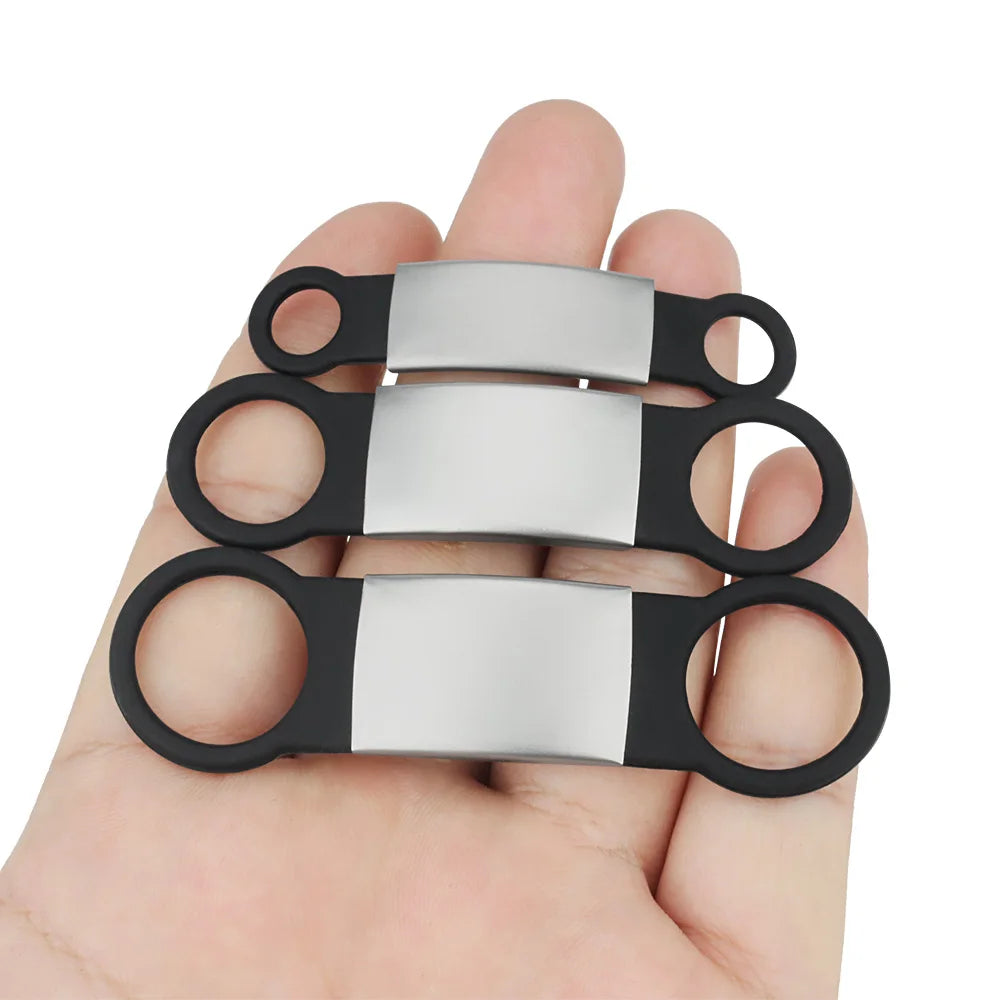 Silicone engraved identification accessories