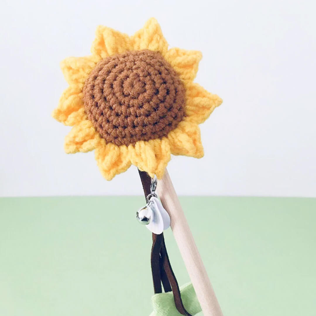 Sunflower Cat Wand Toy
