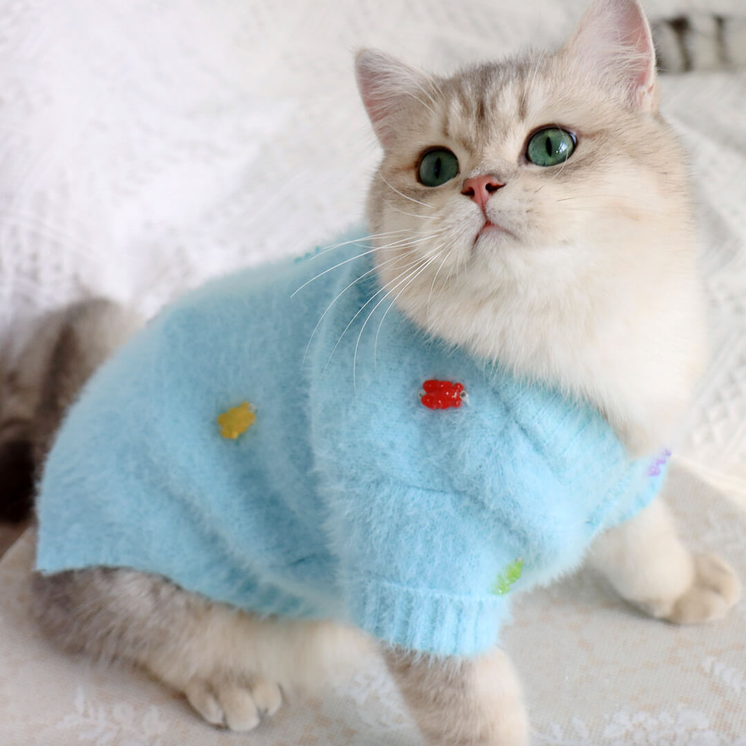 Jelly Bear Cat Cardigan