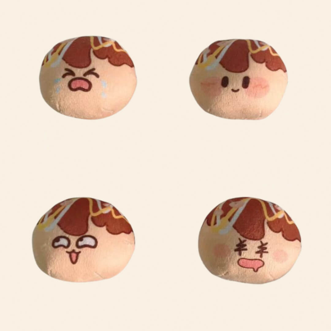 Takoyaki Squeaky Cat Toys