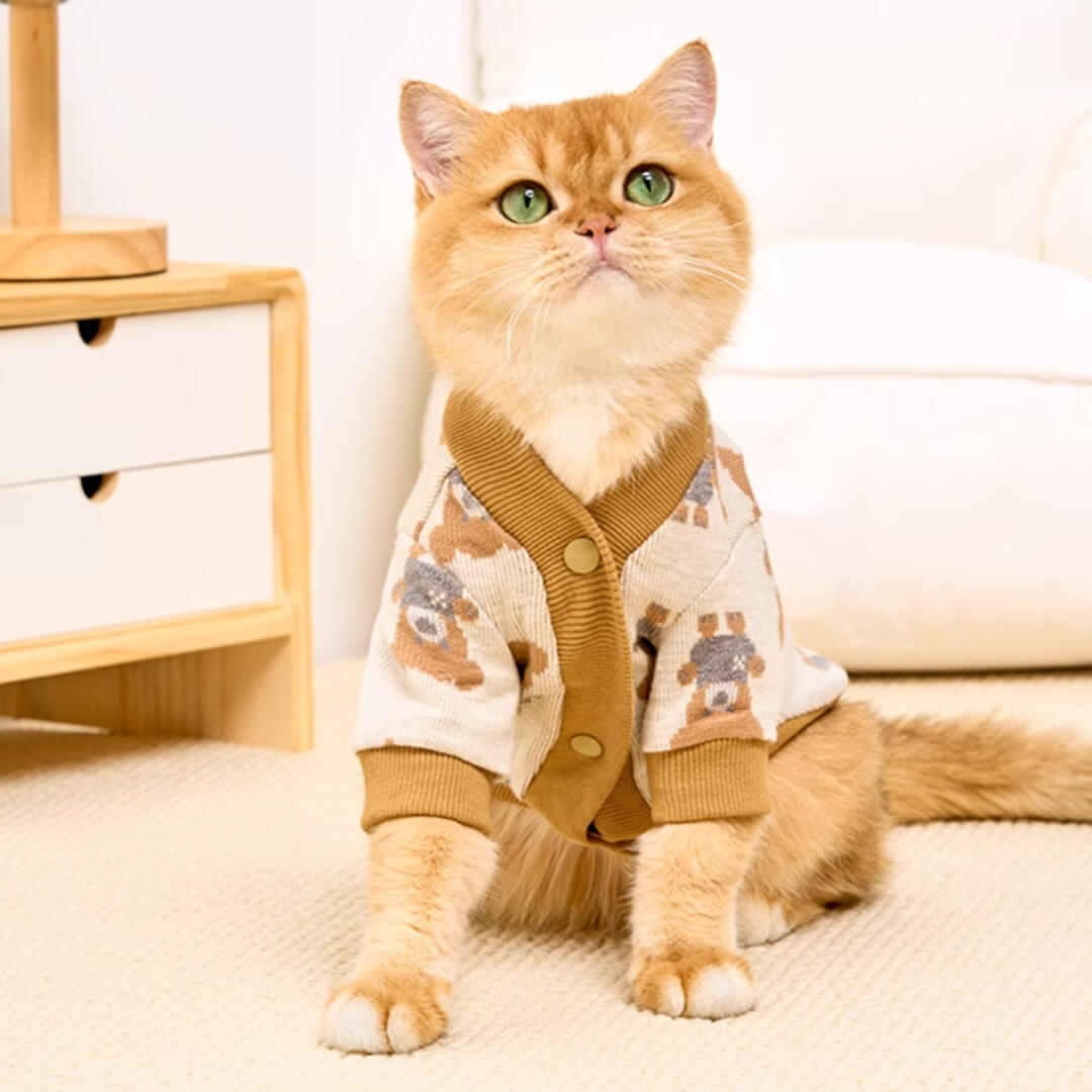 Teddy Cat Cardigan