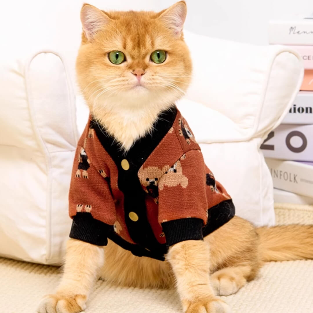 Teddy Cat Cardigan