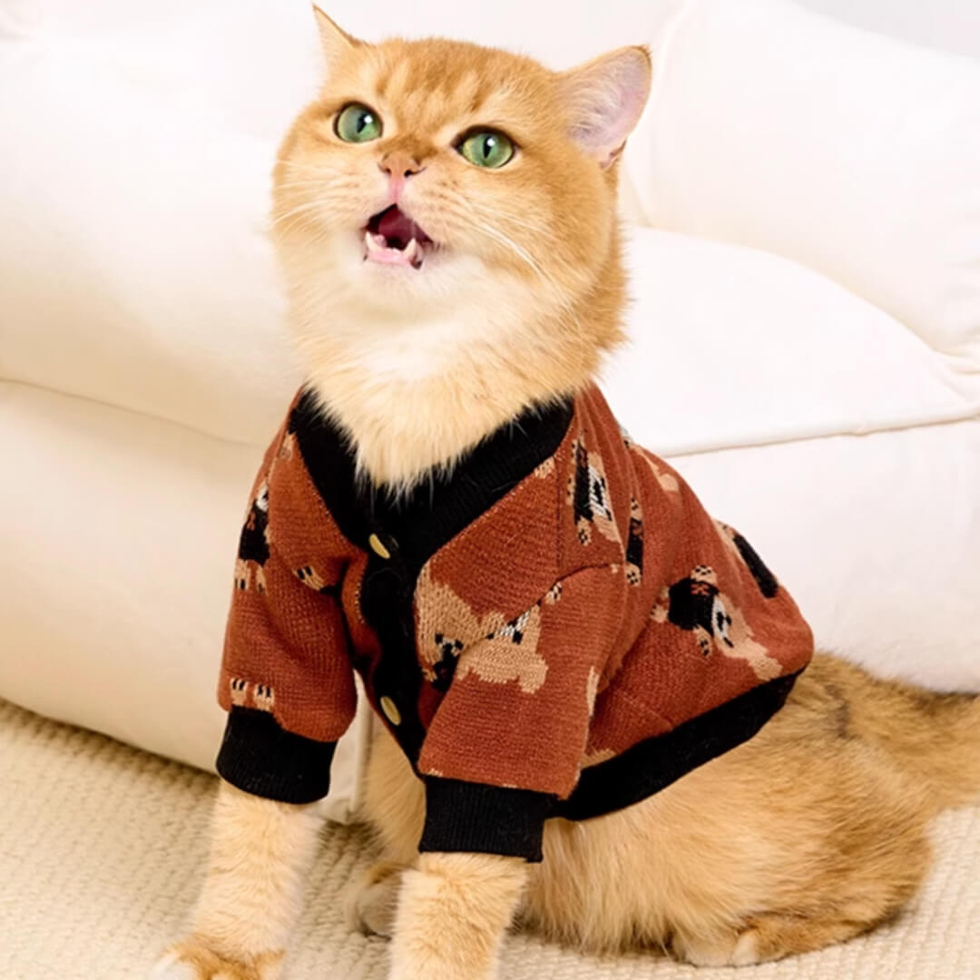 Teddy Cat Cardigan