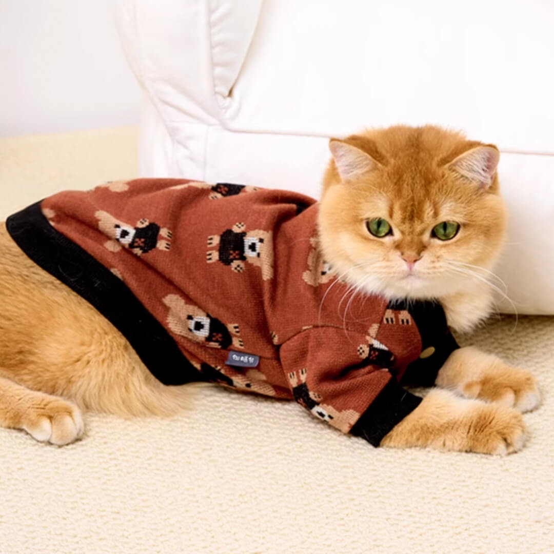Teddy Cat Cardigan