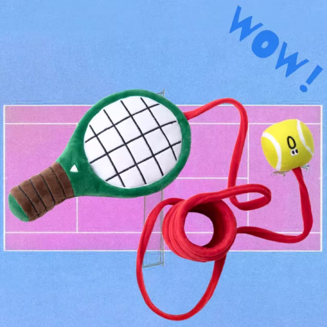 Tennis Pawtner Cat Bungee Teaser Wand