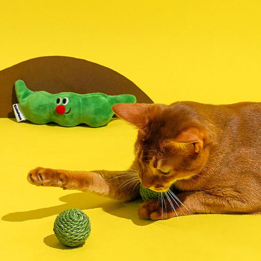 Pea Pod Sisal Ball Pet Toys