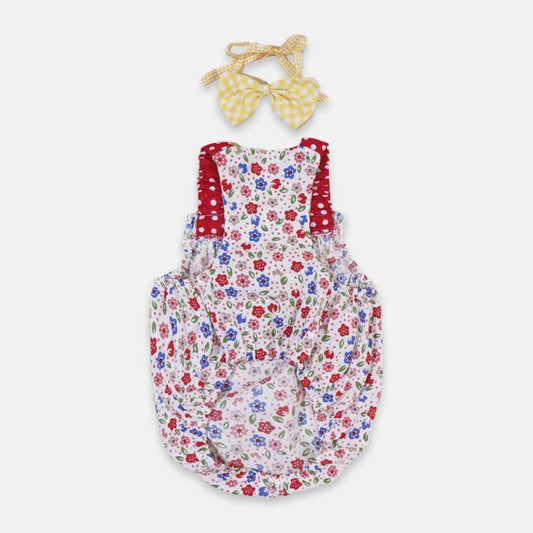 Daisy Cat Dress & Bow Set