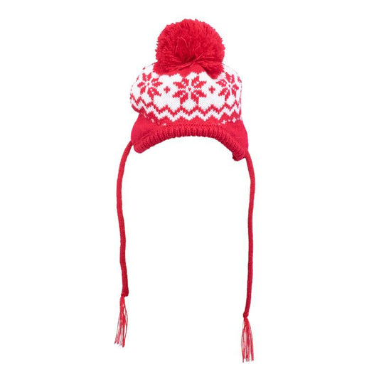 Fair Isle Snowflake Dog Hat