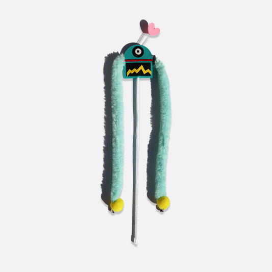Flashy Fluff Cat Teaser Wand