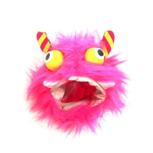 Furry Monster Dog Hat Pink