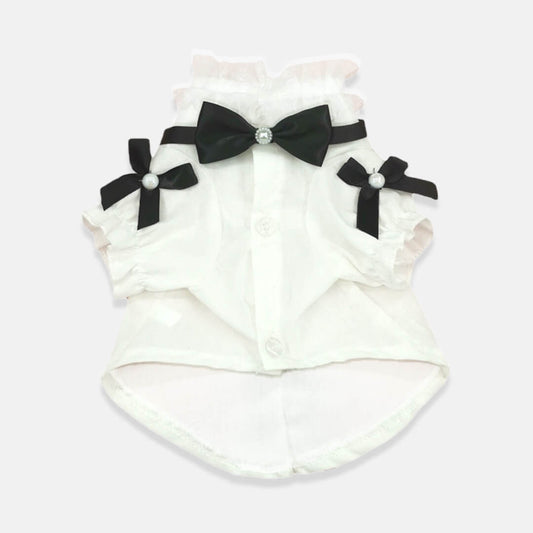 Missy Cat Shirt & Bow Set