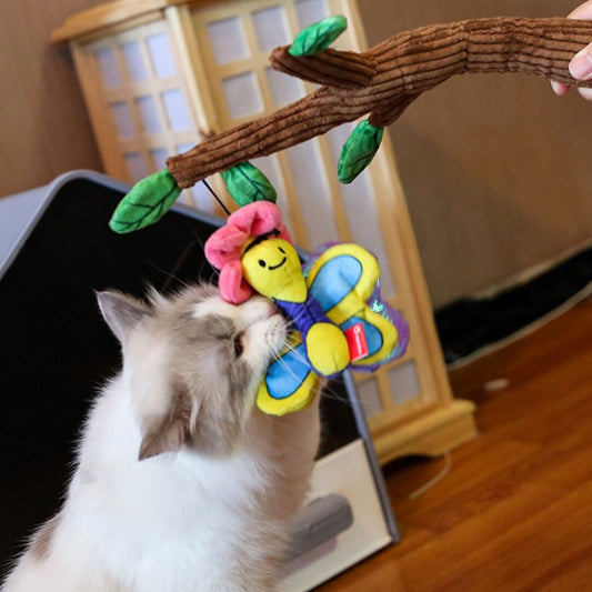 Qmonster Garden Furriends Cat Teaser Wand