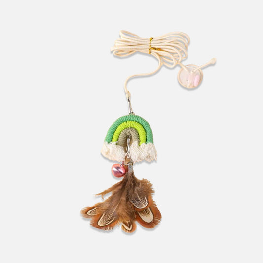 Rainbow Feather Cat Toy
