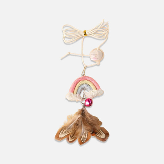 Rainbow Feather Cat Toy