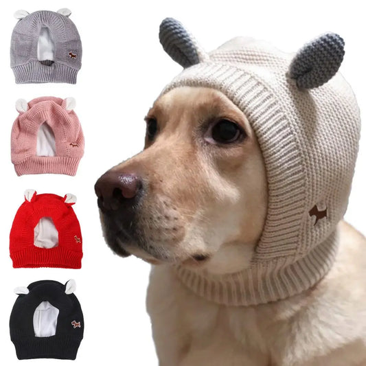 Silent Earmuffs, Noise Protection, Ear Covers, Knitted Hat