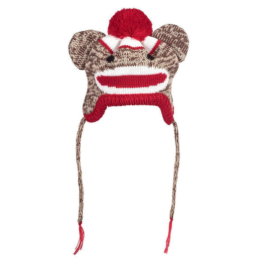 Sock Monkey Dog Hat