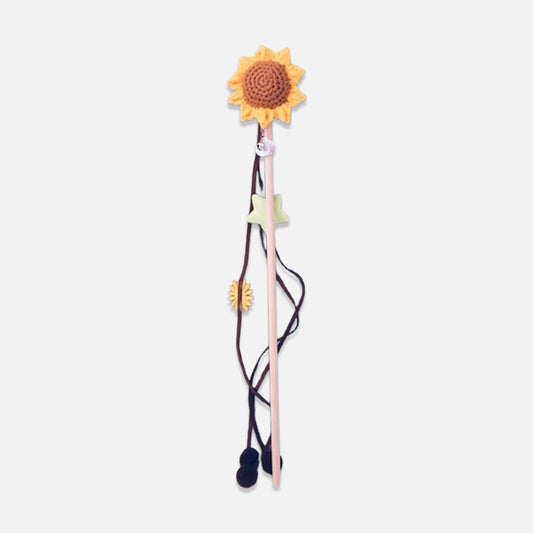 Sunflower Cat Wand Toy