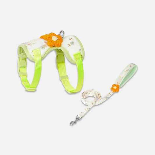TouchDog Blossom Cat Harness & Leash Set