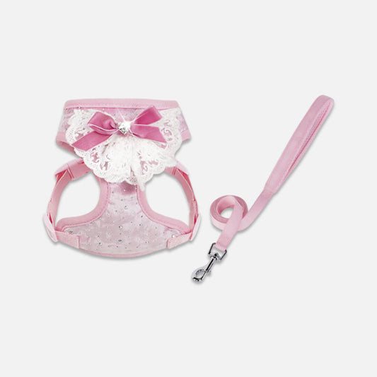 TouchDog Sparkle Cat Harness & Leash Set